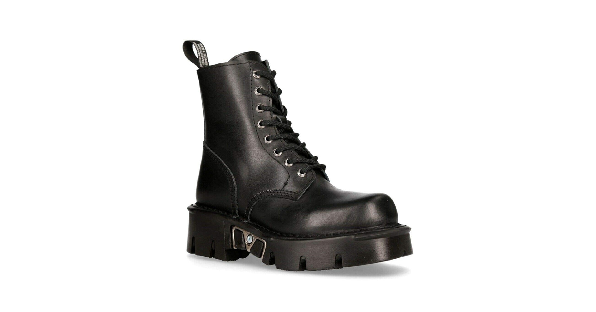 Amazon.com | New Rock Mili-084N-S3 Black Gothic Boots